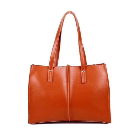 Ladies Vintage Tote Bag For Women - Brown