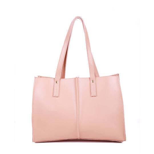 Ladies Vintage Tote Bag For Women - Pink