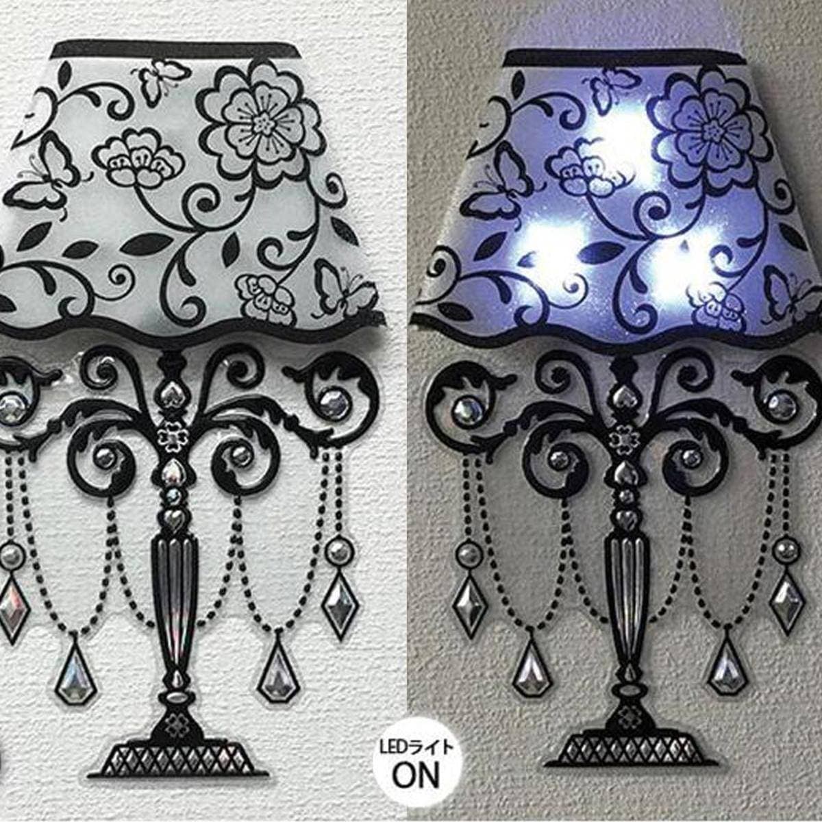 Led Lights Sticker 3D Embellishment Art Lamp Shape Attractive