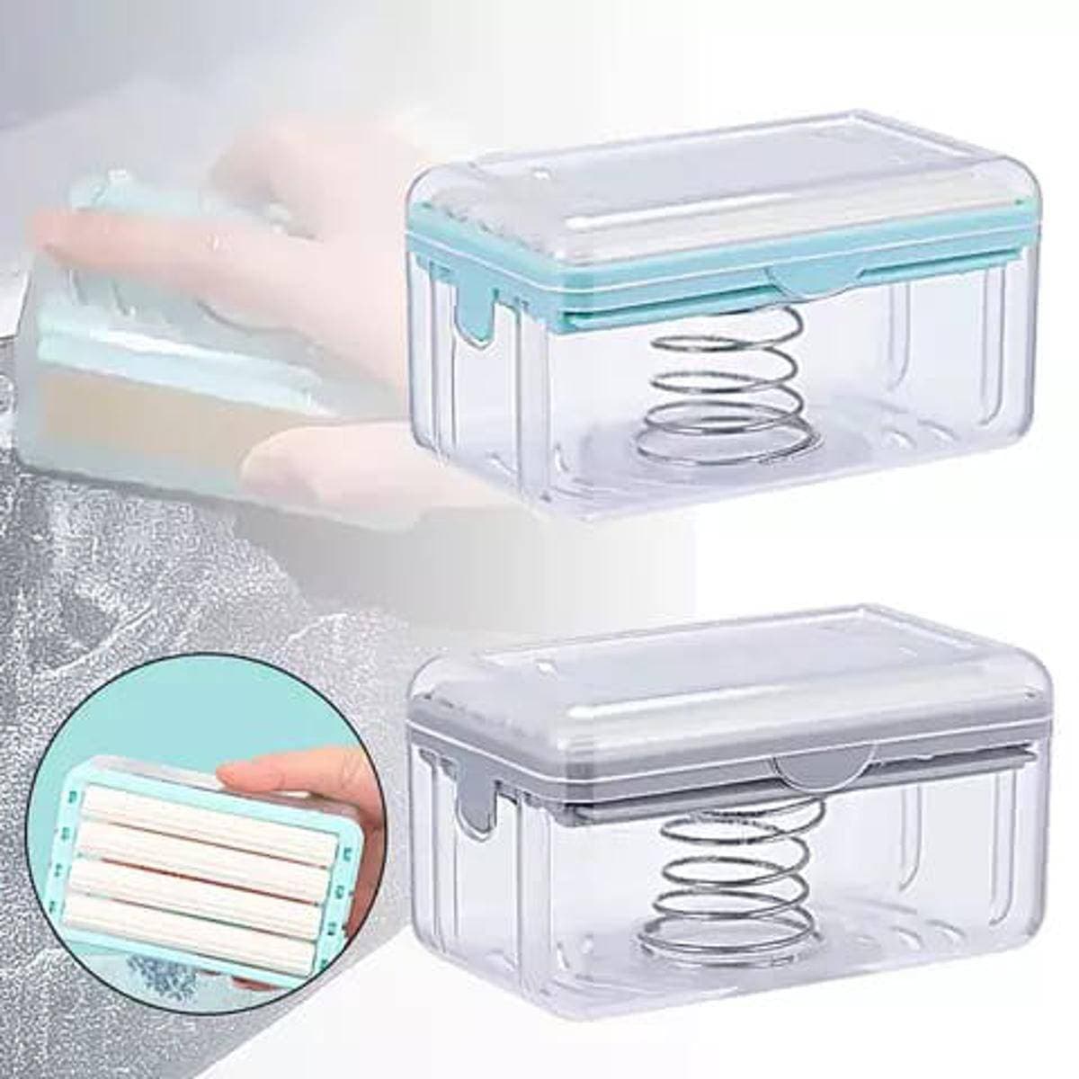2 In 1 Soap Dispenser And Dish Washing Brush With Roller Sponge