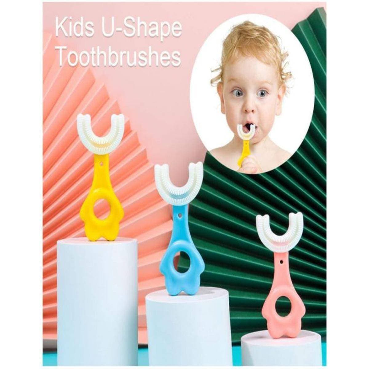 U-Shaped Toothbrush For Toddlers & Kids