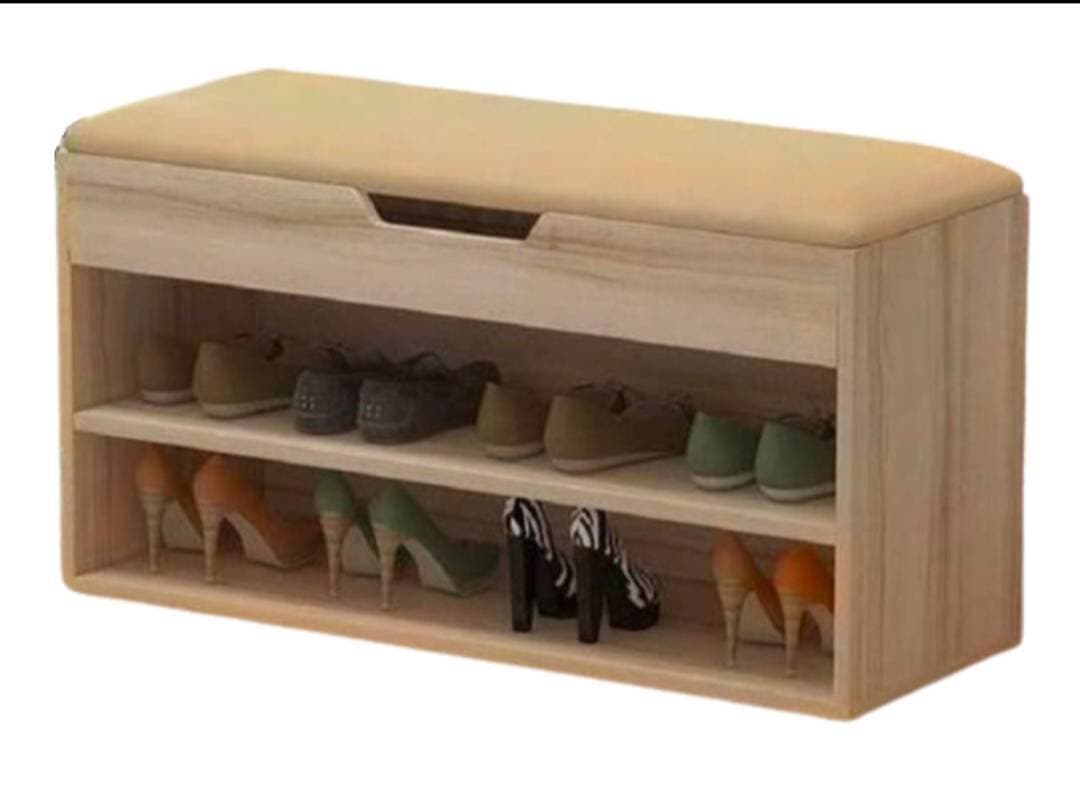 Entrance 2 Tiers Shoe Rack Shoe Cabinet Shoe Storage Bench