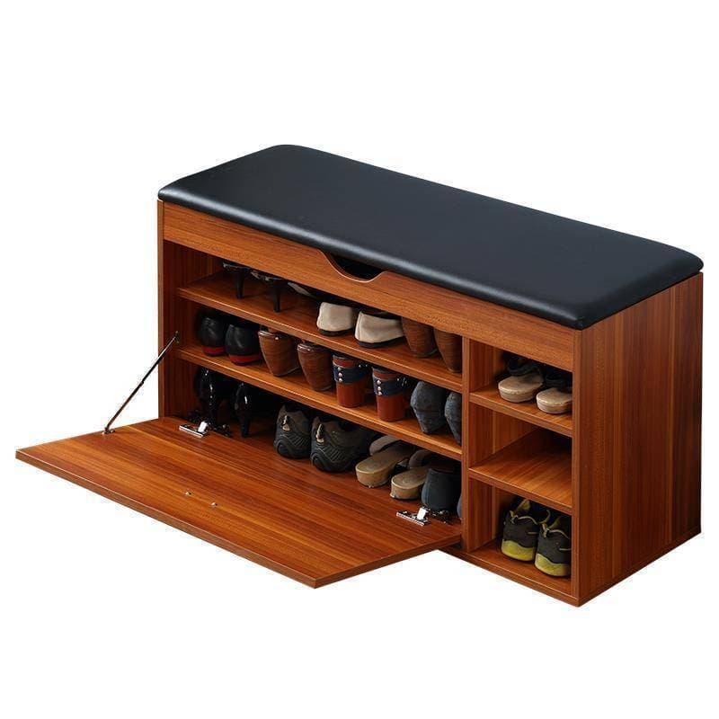 Premium Quality Entrance Shoes Organizer Shoes Rack With Seat Cushion