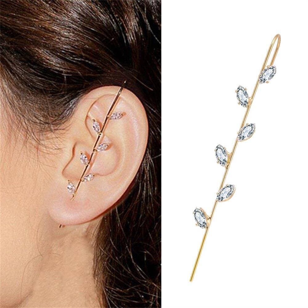 EN Bohemian Wedding Ear Wrap Crawler Hook Earring for Woman