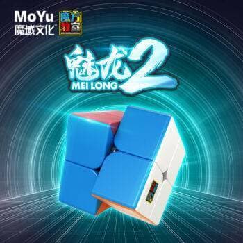 Moyu Fast Speed Cube 2x2 Sticker Less Puzzle Toy