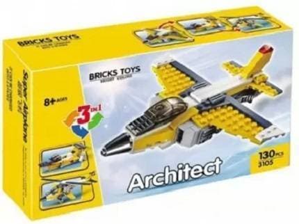 Architect 3105 Building Blocks Plane Toy For kids
