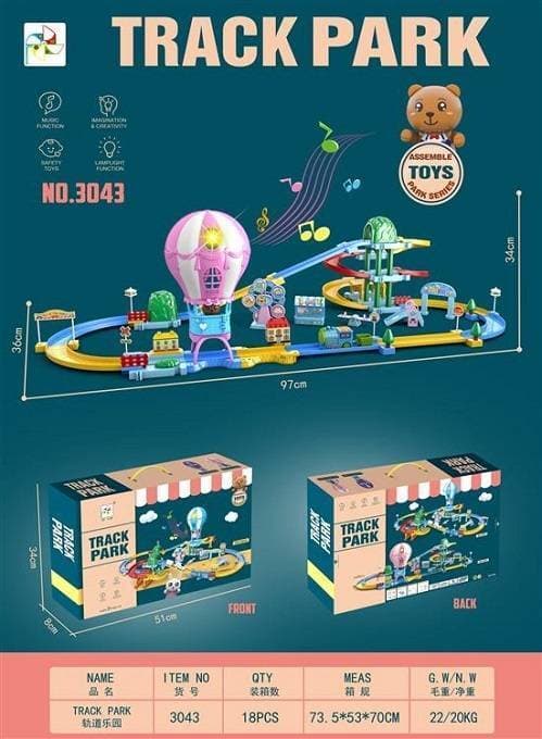 Hot Air Ball Orbit Park Track Playset Toy