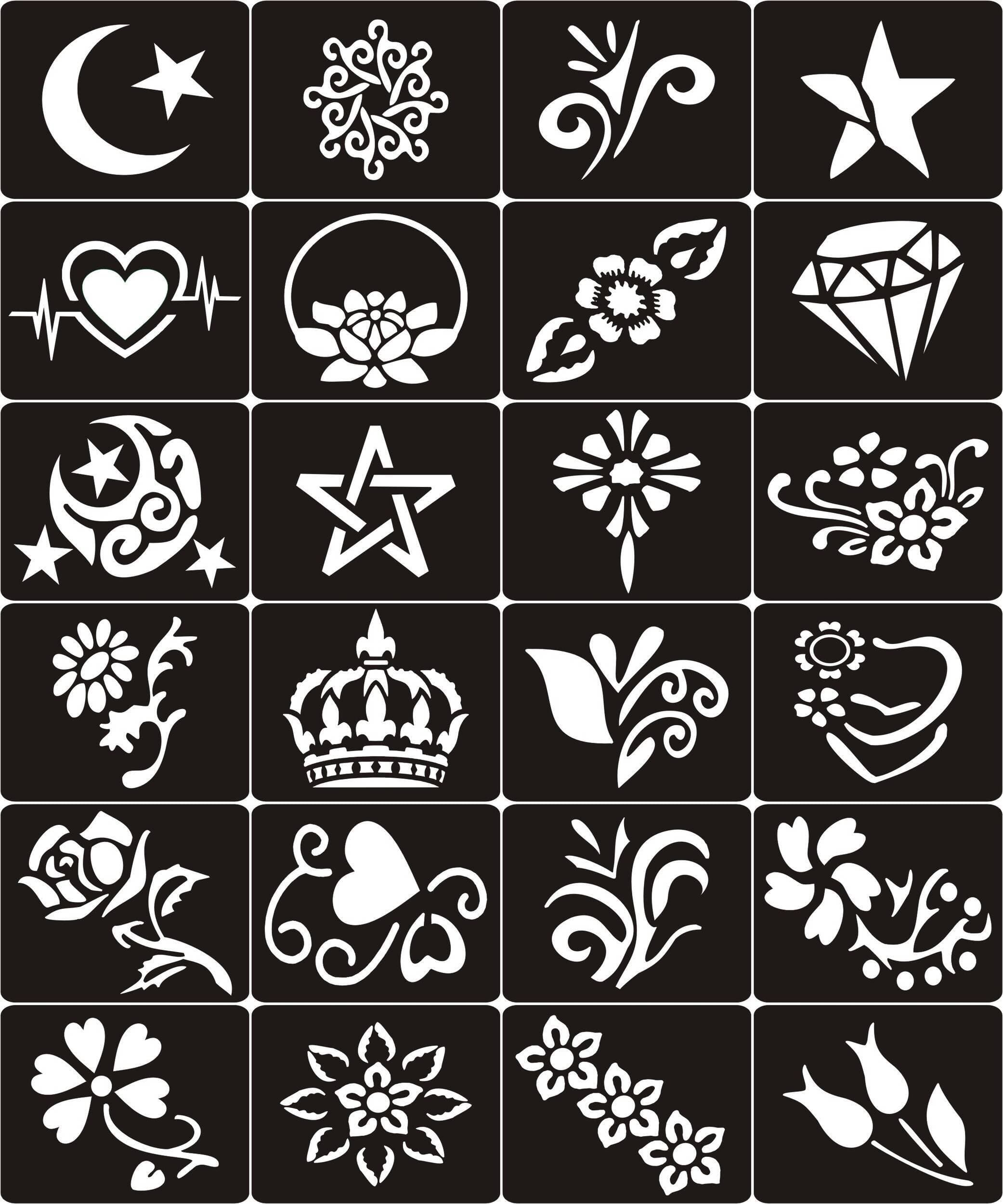 Mehndi Sheet Sticker Multi Design