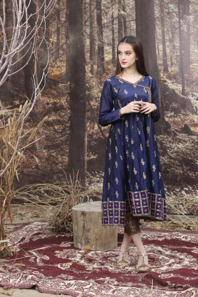 Nakoosh Linen 2 PCS Unstitched Suit For Women (Replica)
