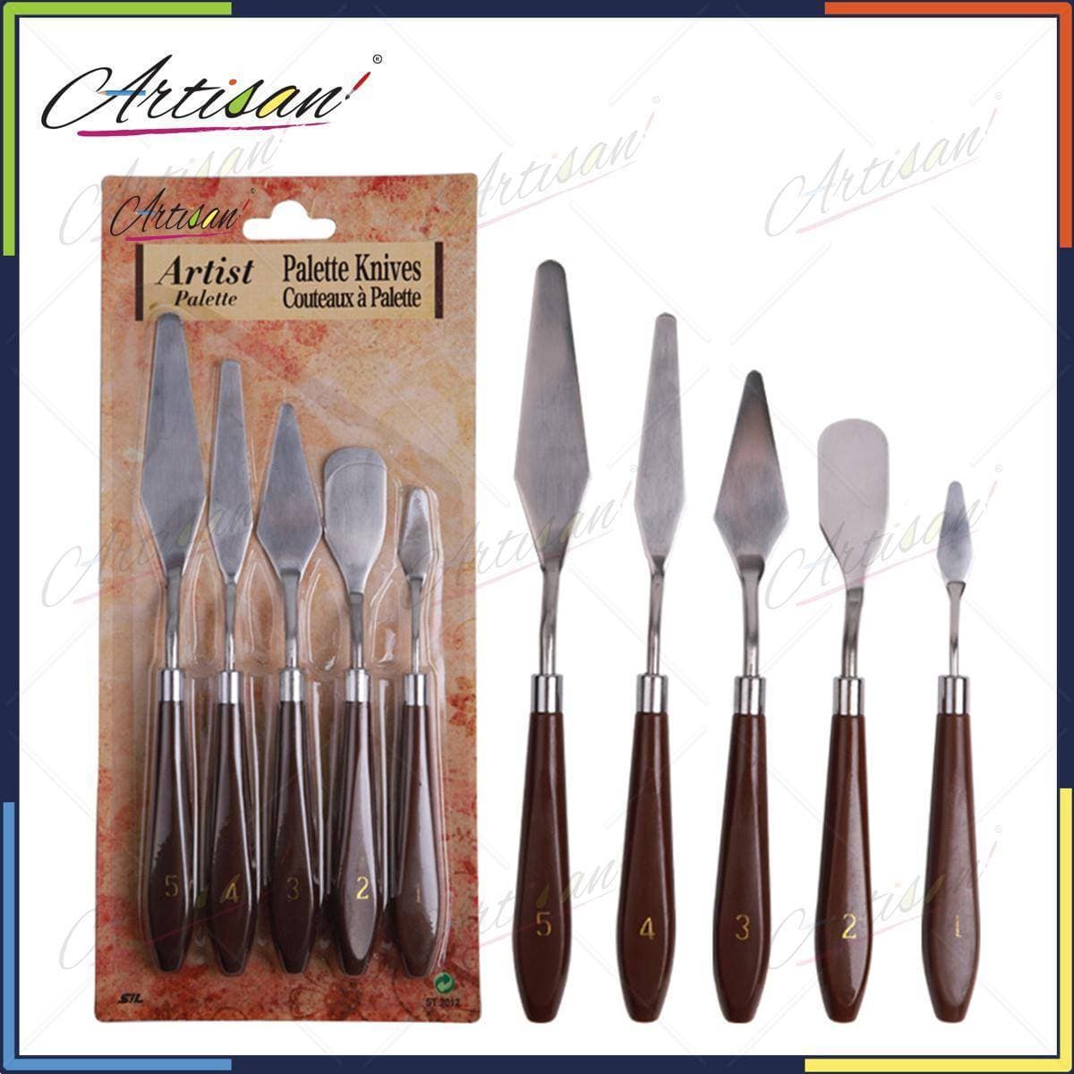 Artisan 5 PCS Stainless Steel Palette Knives