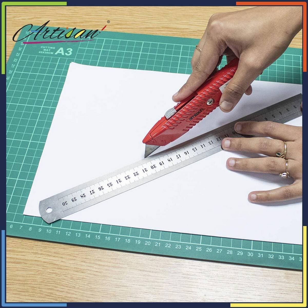 Artisan Paper Cutting Mat With Marking Guide - Size A3