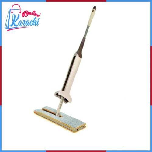 Self Wringing Double Sided Lazy Mop Telescopic 360 Spin Cloth