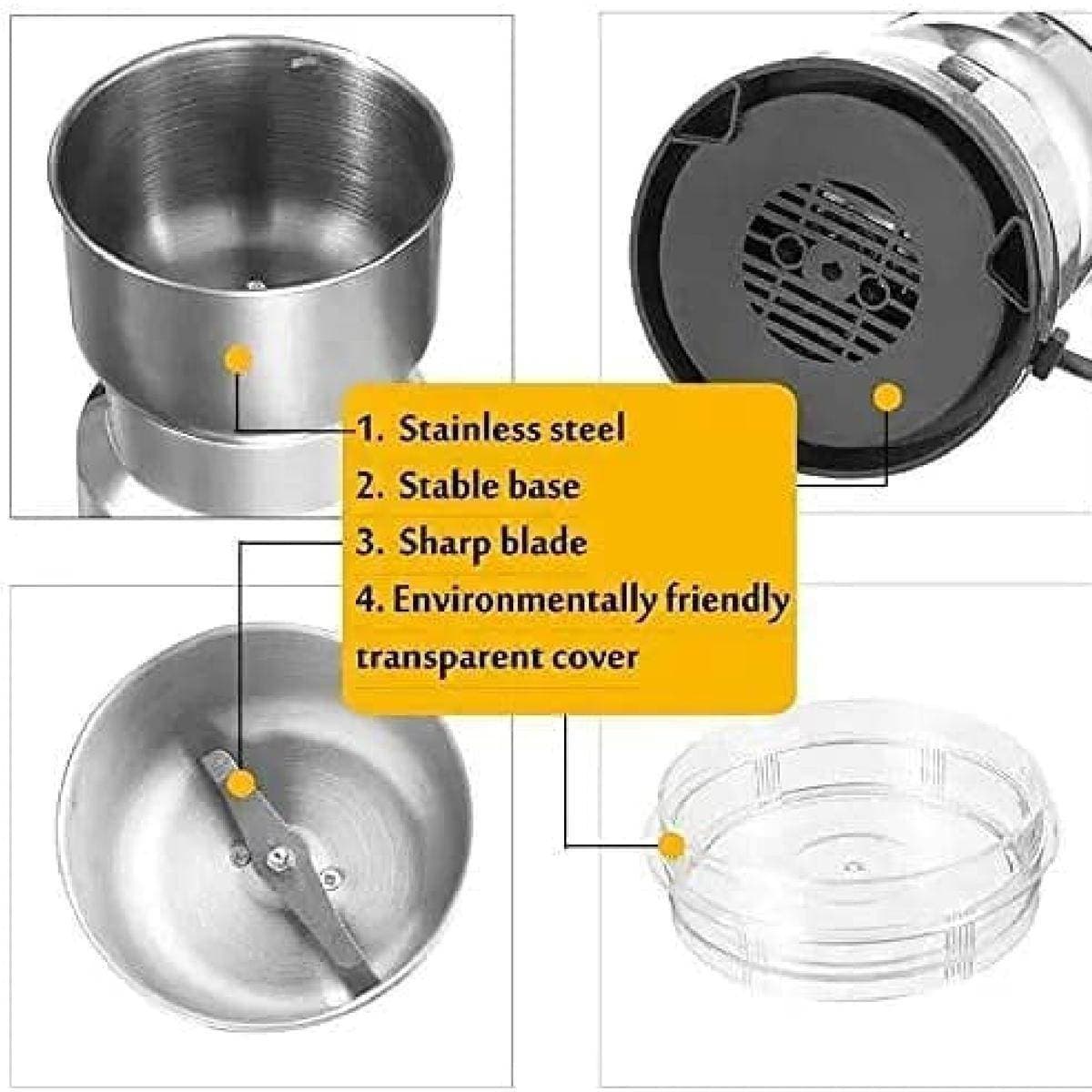 Mini Electric Grinder Spice For Dry Use Only For Home Kitchen Grind