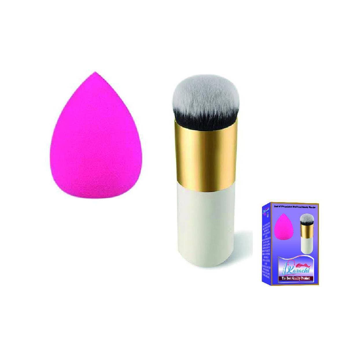 Deal Of 2 Foundation Brush And Beauty Blender