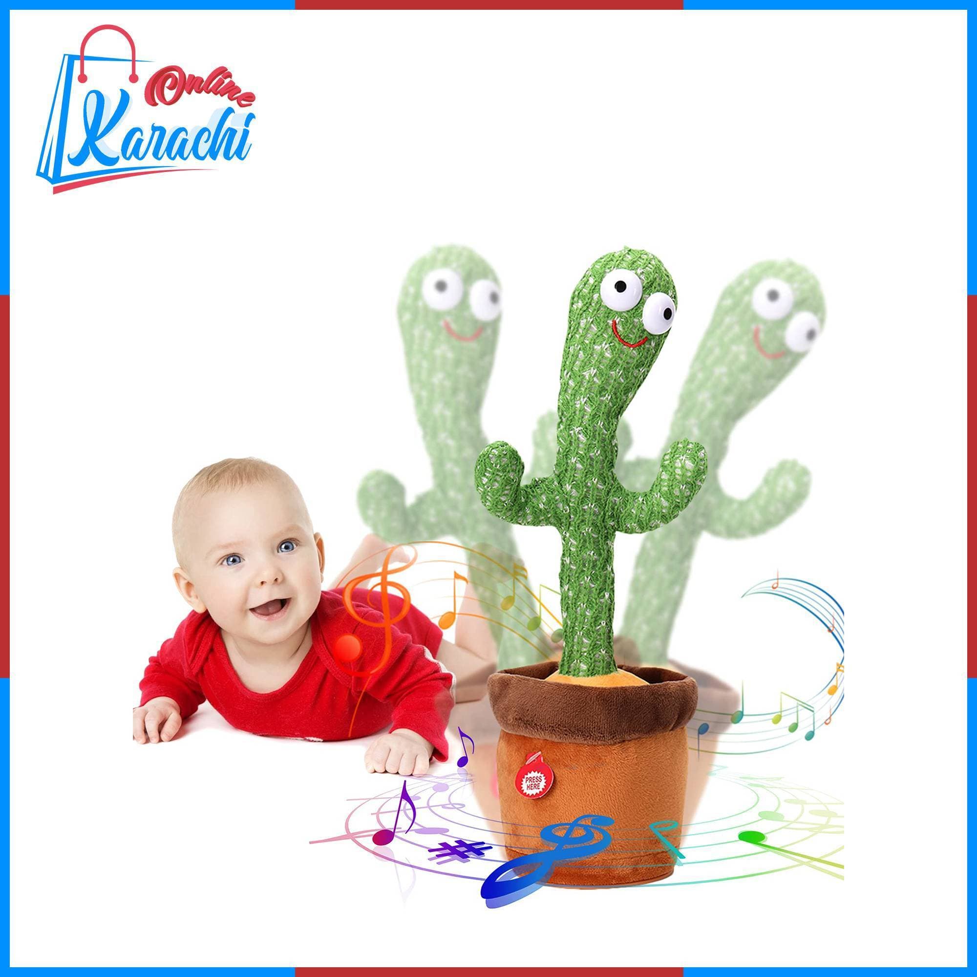 Dancing Cactus With Recording Toy