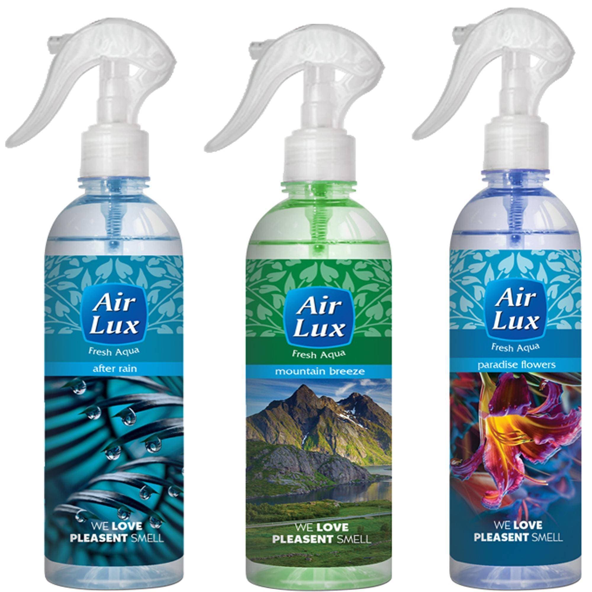 Airlux Air Freshener 400ml Airlux 400 ml Fresh Aqua - Multi Fragrance Art # ALAF (3 Pcs)