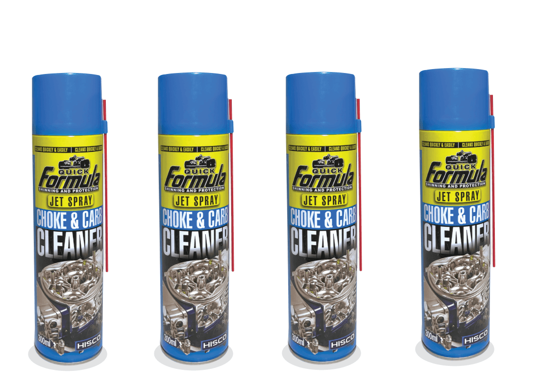 Pack Of 4 Carburetor Cleaner Spray Formula 300 Ml