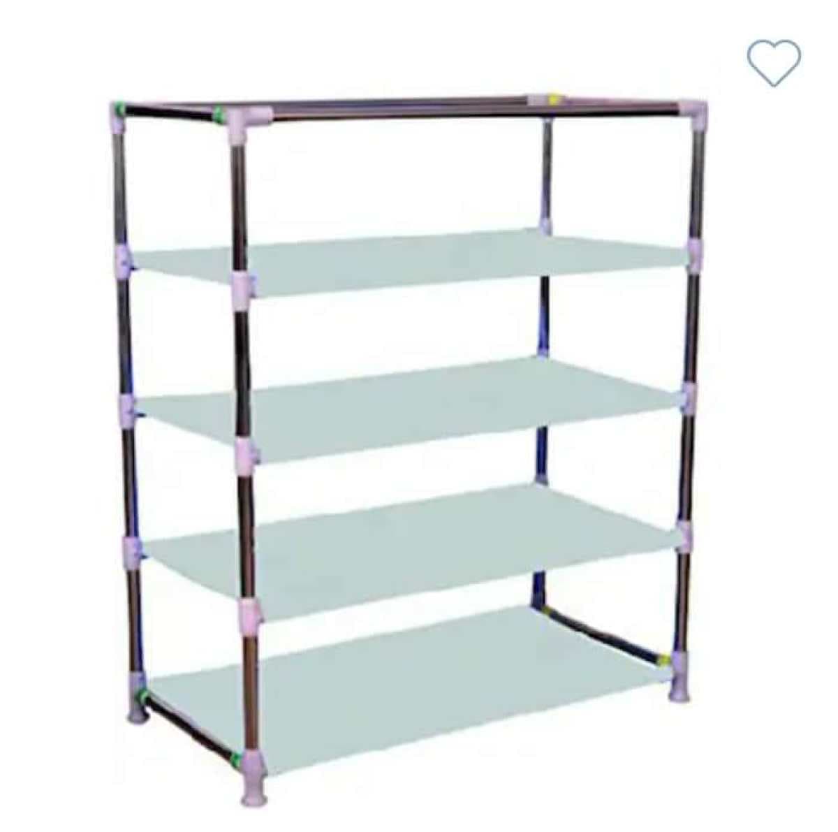 5 Layer Combination Shoes Frame Metal Rack With Cover