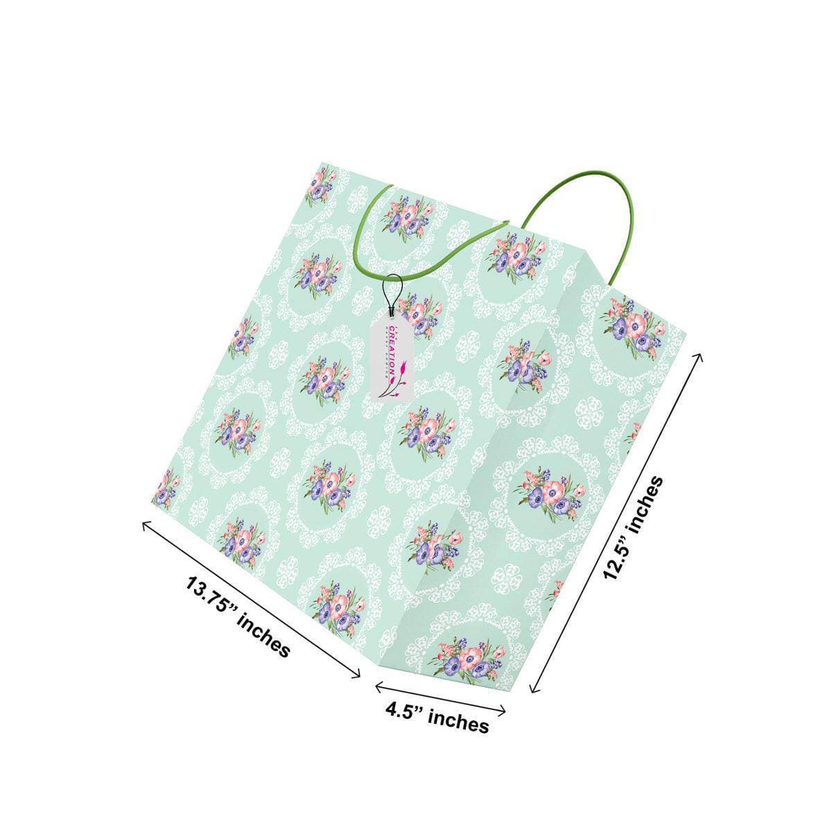 Pack Of 6 - Classic Quality L Size Gift Bag For Gifting - (TCR_113)