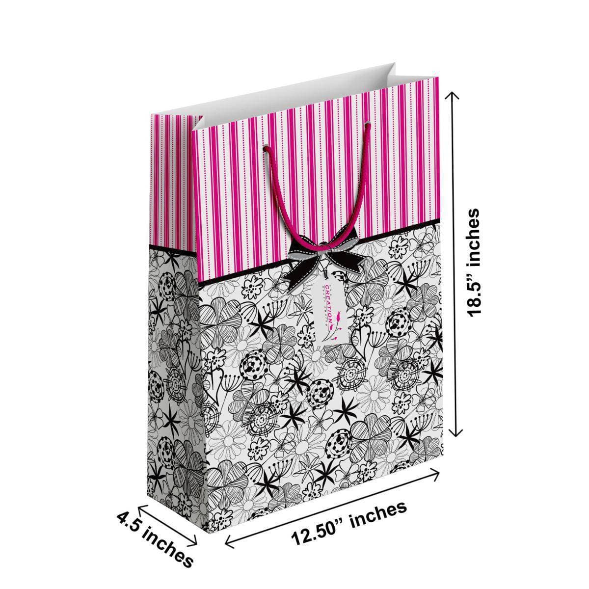 Pack Of 6 - Classic Quality Xxl Size Gift Bag For Gifting - (TCR_103)