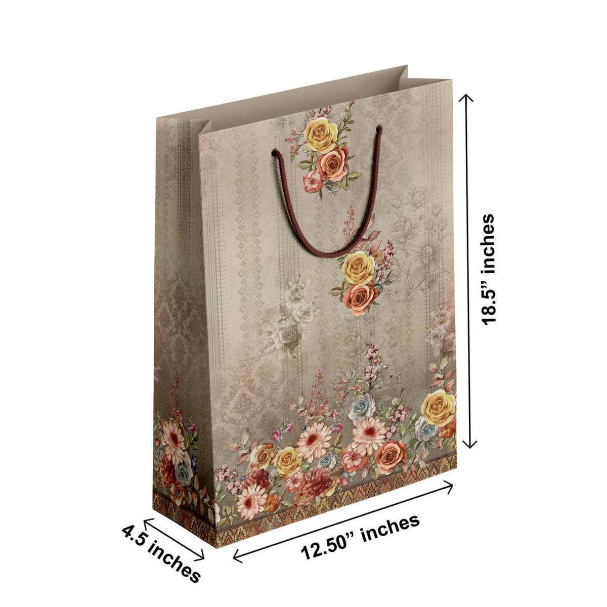 Pack Of 6 - Classic Quality Xxl Size Gift Bag For Gifting - (TCR_097)