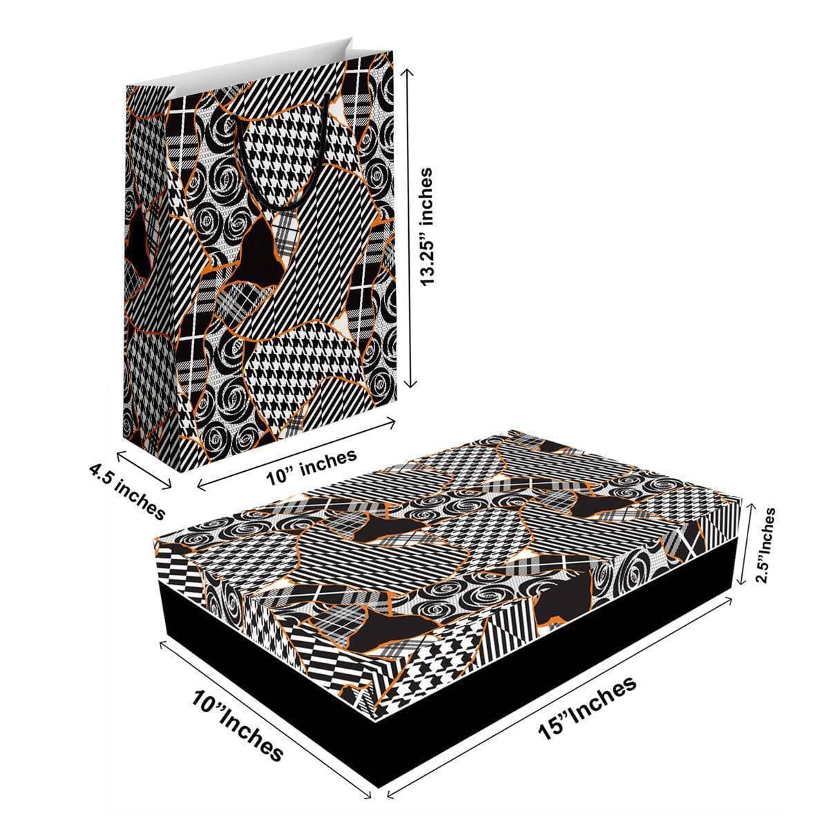 Pair Of Gift Box & Gift Bag For Gifting On All Occasion - (TCR_154)