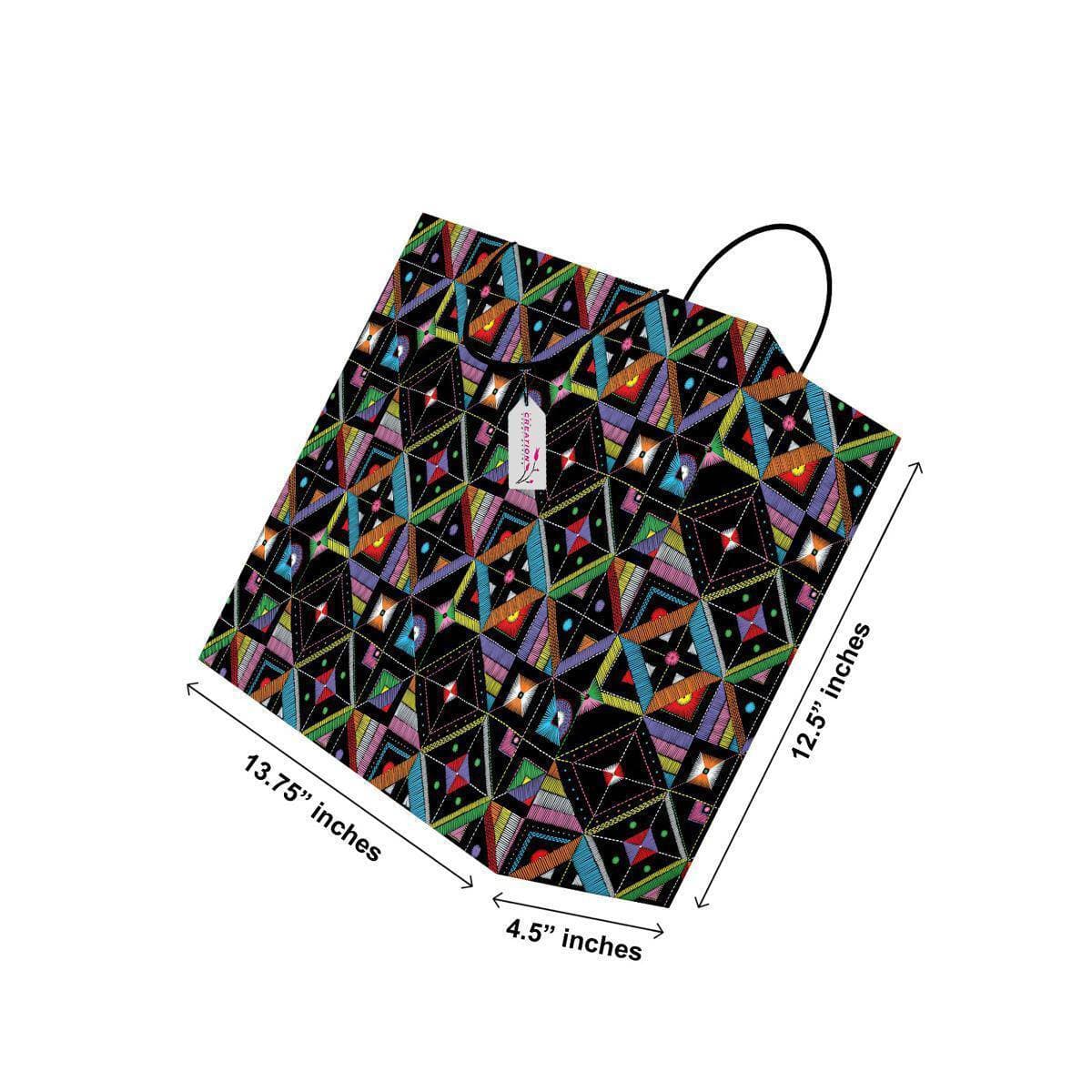 Pack Of 6 - Classic Quality L Size Gift Bag For Gifting - (TCR_109)