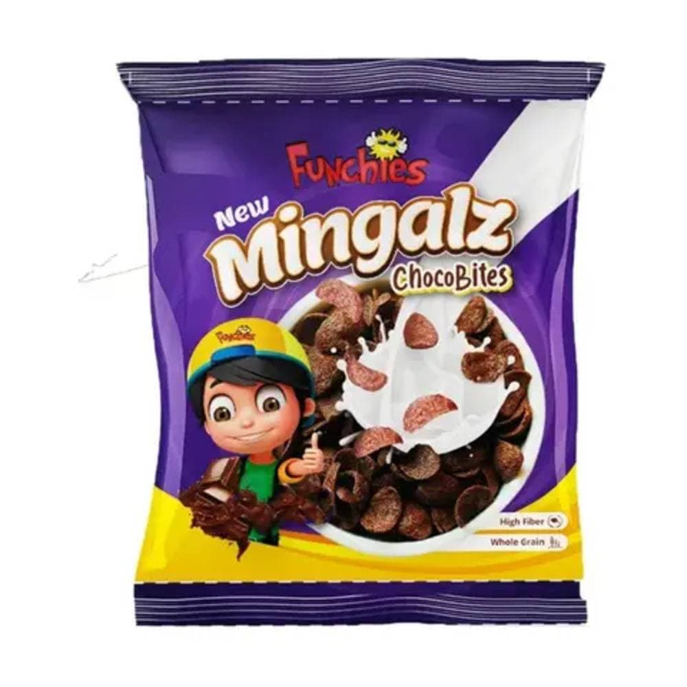 Funchies Mingalz Choco Bites Cereals 20g - Pack Of 10 Sachet