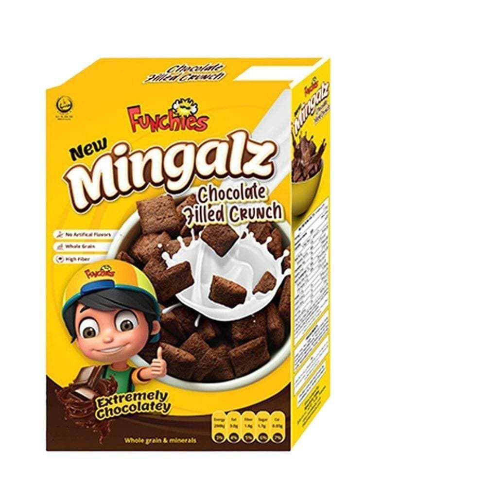 Funchies Mingalz Chocolate Filled Crunch Cereals - 125g
