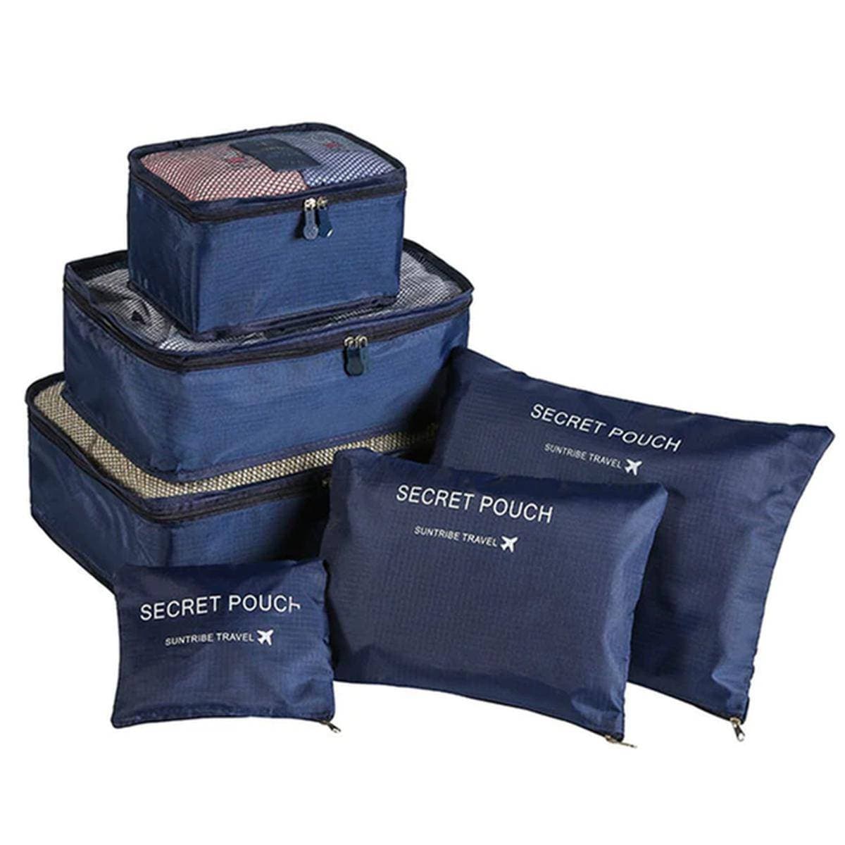 6 Pcs Travel Bags Clothing Underwear Shoes Packing Organizer