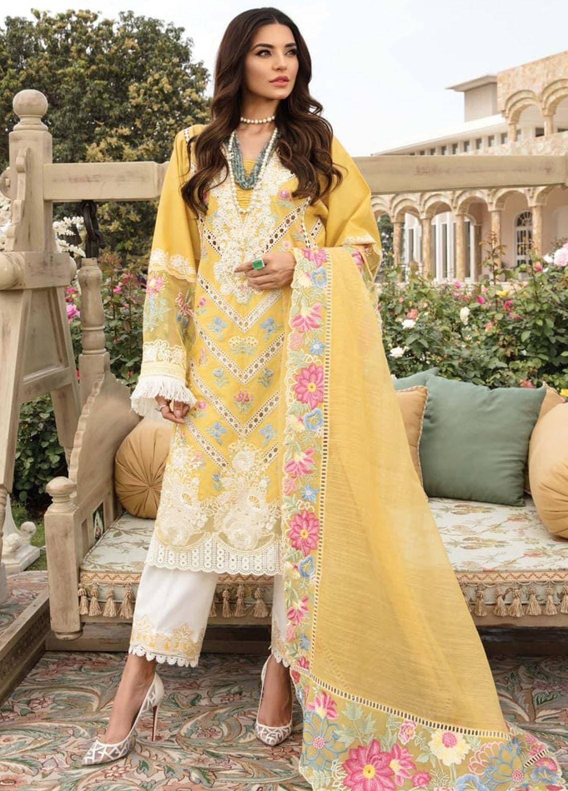 Embroidery Unstitched Dress For Women - (RAC_034)