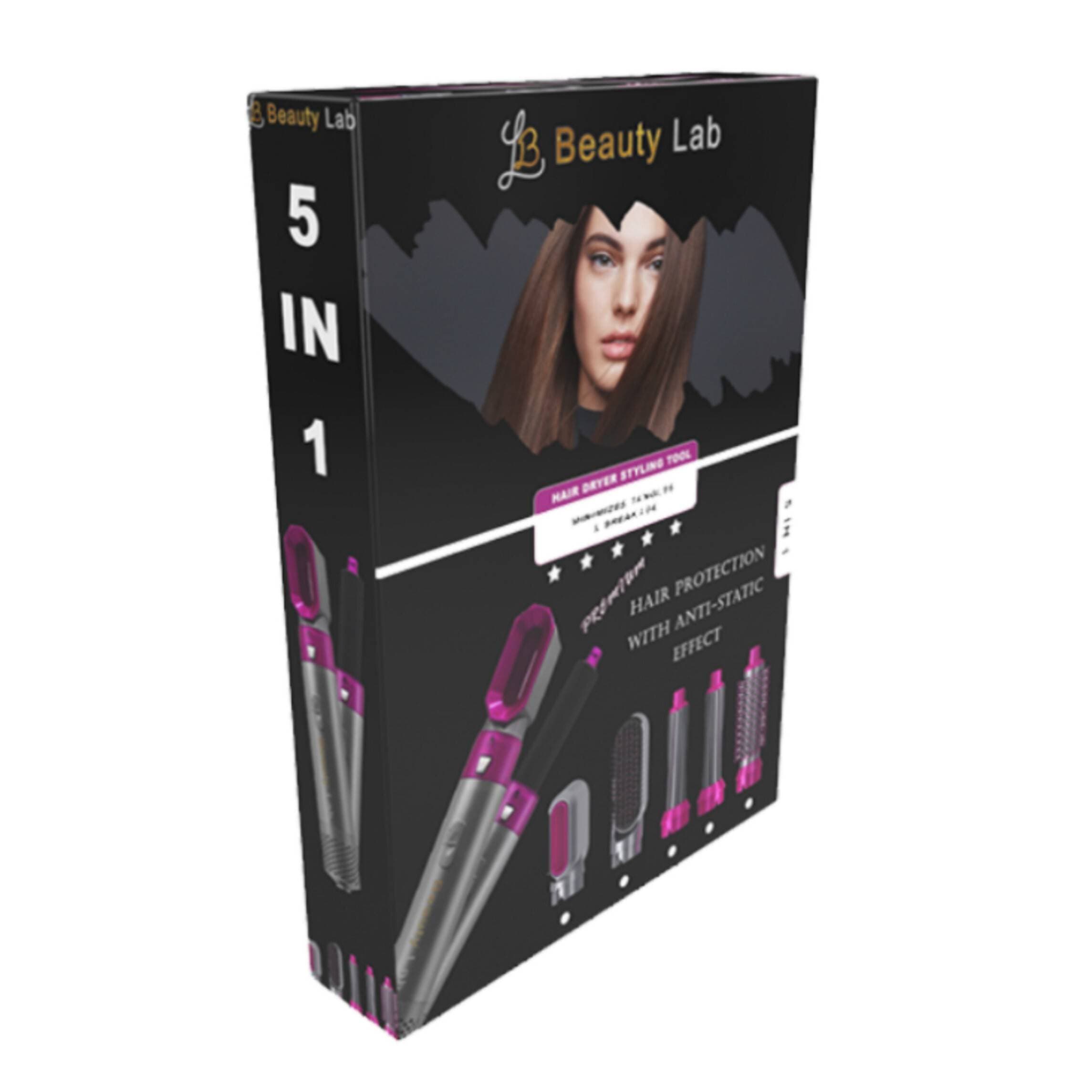 Beauty Lab 5 In 1 Hair Styling Tool Hair Dryer