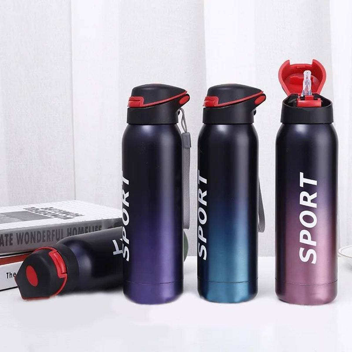 Sport Thermos Water Bottle With Straw Insulation Cup - 500Ml