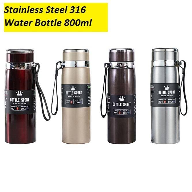 Stainless Steel Water Bottle For Men (0.8 Liters)