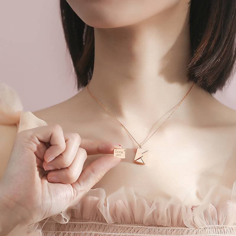 Love Letter Envelope Pendant Necklace