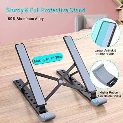 Laptop Stand Foldable Adjustable Height Laptop Mount Suitable