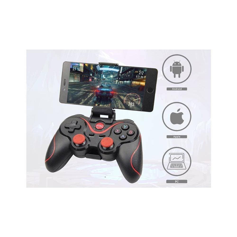 X7 Wireless BT Gamepad Controller Joystick With Phone Holder