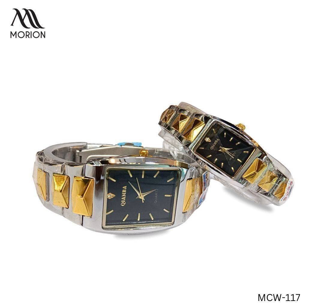 Qianba Steel Designer Dial Couple Watch For Men And Women MCW-117