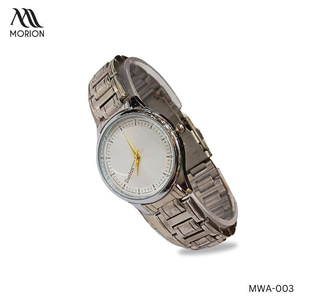 Badus Classy Plain Dial Silver Chain Watch For Women MWA-003