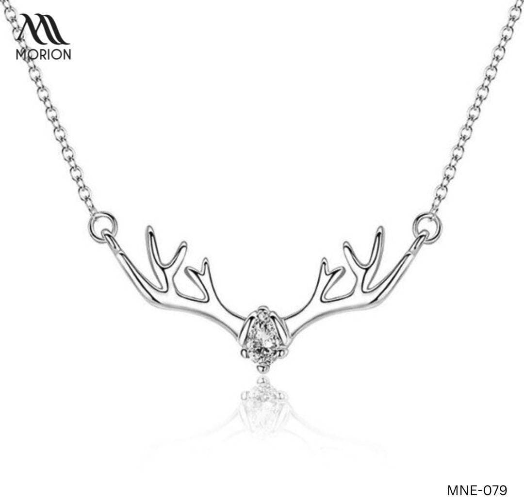 Beautiful Deer Horns Pendant Necklace For Women MNE-079