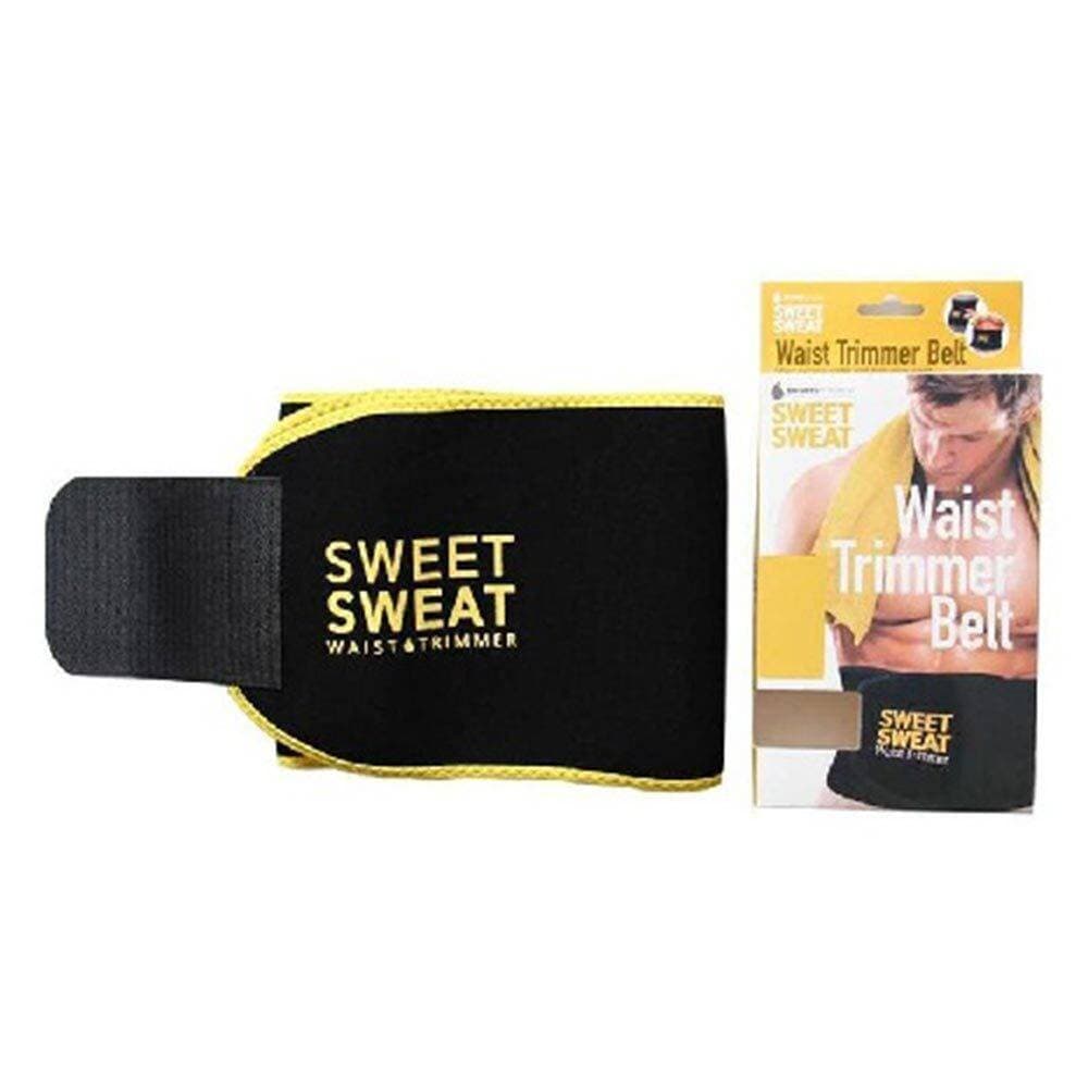 Sweat Premium Waist Trimmer Men Women Belt Slimmer Exercise Ab Waist Wrap - Large